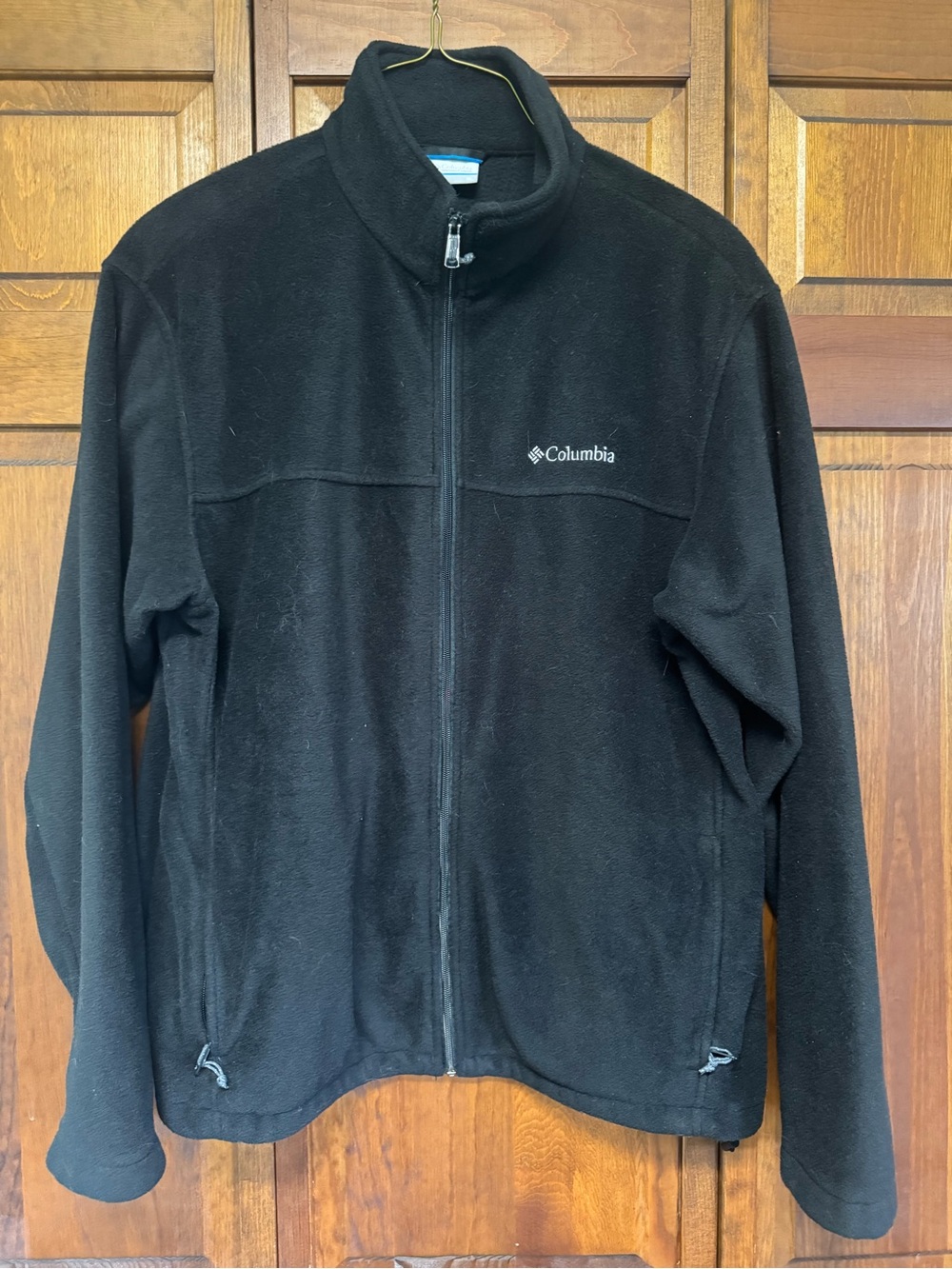 Columbia Black Full-Zip Lightweight Fleece Jacket
